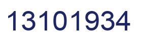 Número 13101934 imagen azul