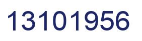 Number 13101956 blue image