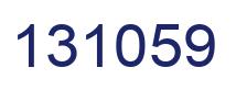 Number 131059 blue image