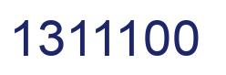Number 1311100 blue image