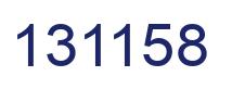 Number 131158 blue image