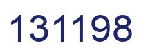 Number 131198 blue image