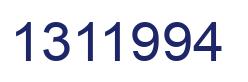Number 1311994 blue image