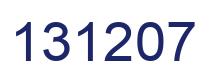 Number 131207 blue image