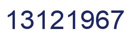 Número 13121967 imagen azul