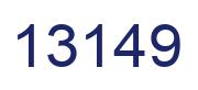 Número 13149 imagen azul