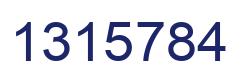 Número 1315784 imagen azul