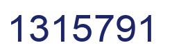 Number 1315791 blue image