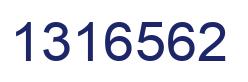 Número 1316562 imagen azul