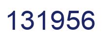 Number 131956 blue image