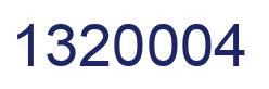 Number 1320004 blue image