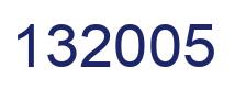 Number 132005 blue image