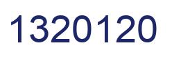 Número 1320120 imagen azul