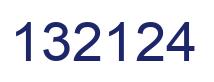 Number 132124 blue image