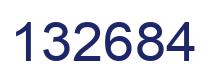 Number 132684 blue image