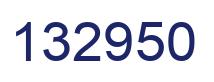 Number 132950 blue image