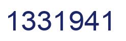Number 1331941 blue image