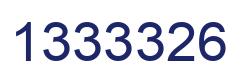 Number 1333326 blue image