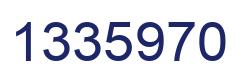 Number 1335970 blue image