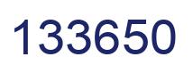 Number 133650 blue image