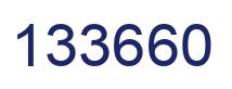 Number 133660 blue image