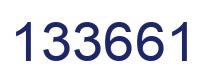 Number 133661 blue image