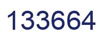 Number 133664 blue image