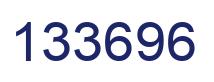 Number 133696 blue image