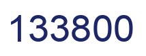 Number 133800 blue image