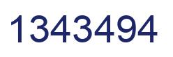 Number 1343494 blue image