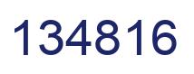 Number 134816 blue image