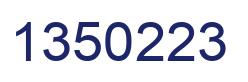 Number 1350223 blue image
