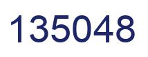 Number 135048 blue image
