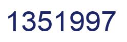 Número 1351997 imagen azul