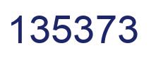 Number 135373 blue image