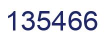 Number 135466 blue image