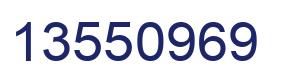 Número 13550969 imagen azul