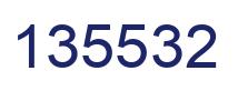 Number 135532 blue image