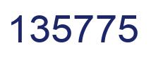 Number 135775 blue image