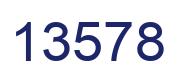 Number 13578 blue image