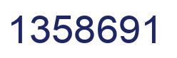 Número 1358691 imagen azul