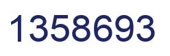 Number 1358693 blue image