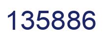 Number 135886 blue image