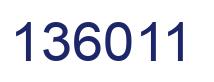 Número 136011 imagen azul