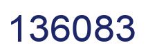 Número 136083 imagen azul