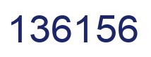 Number 136156 blue image