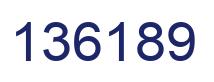 Number 136189 blue image