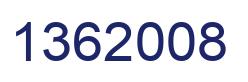 Number 1362008 blue image