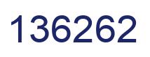 Number 136262 blue image