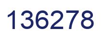 Number 136278 blue image